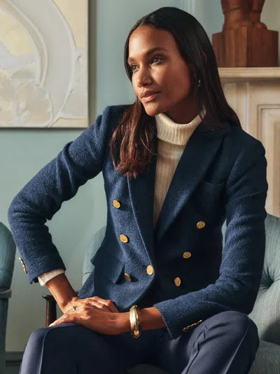 J.mclaughlin Women's Genevieve Blazer Navy In Blue