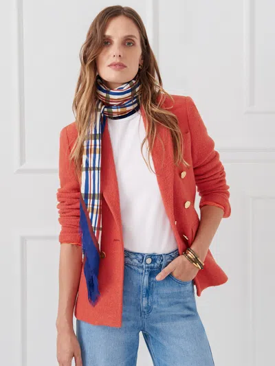 J.mclaughlin Women's Genevieve Blazer Orange In Pink