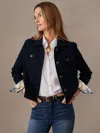 J.mclaughlin Women's Haven Jacket Winter Navy In Black