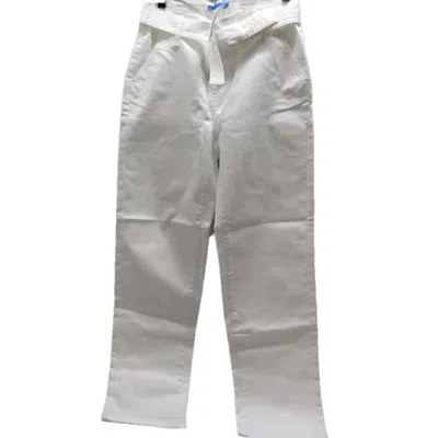J.mclaughlin Women's Hendrix Tie Belt Denim Jeans In White
