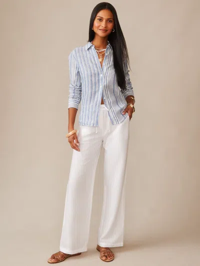 J.mclaughlin Women's Irene Linen Pants White