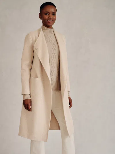J.mclaughlin Women's Iryna Wool Coat Sand In Neutral