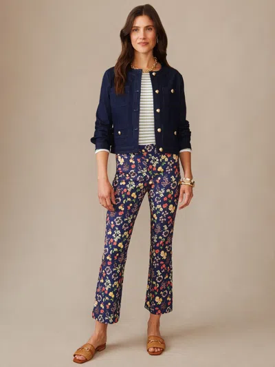 J.mclaughlin Women's Ivy Pants In Floral Medley Navy In Blue