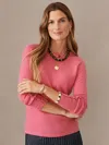 J.mclaughlin Women's Jamey Cashmere Sweater Rose In Pink