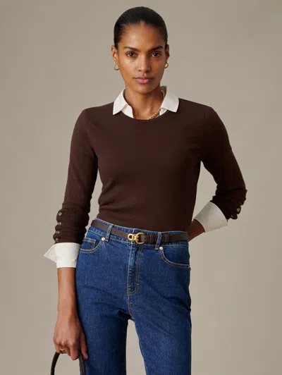 J.mclaughlin Women's Jamey Sweater Dark Chocolate