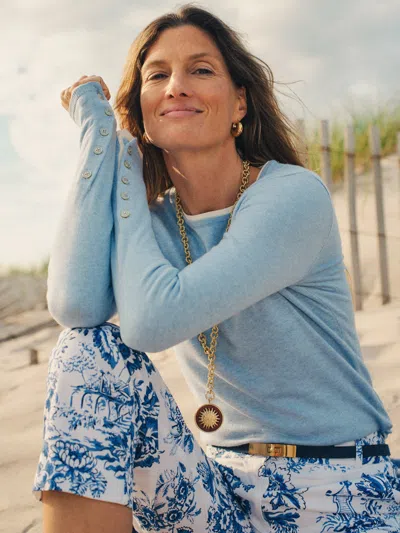 J.mclaughlin Women's Jamey Sweater Heather Sky Blue