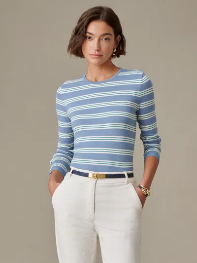 J.mclaughlin Women's Jamey Sweater In Stripe Blue