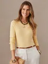 J.mclaughlin Women's Jamey Sweater Pale Yellow In Yellow