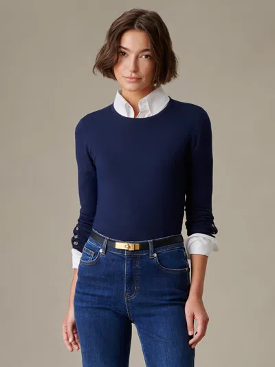 J.mclaughlin Women's Jamey Sweater Winter Navy