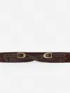 J.mclaughlin Women's Jimena Belt Dark Brown In Brown