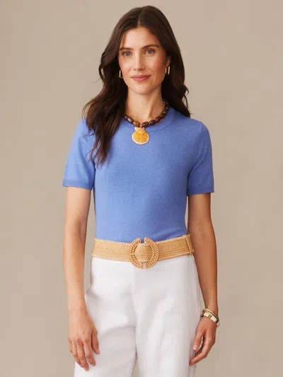 J.mclaughlin Women's Joelle Sweater Heather Lapis Blue