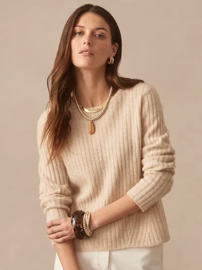 J.mclaughlin Women's Josephine Sweater Heather Oatmeal In Brown