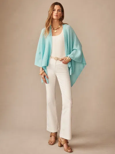 J.mclaughlin Women's Julianne Cashmere Wrap Seafoam In Green