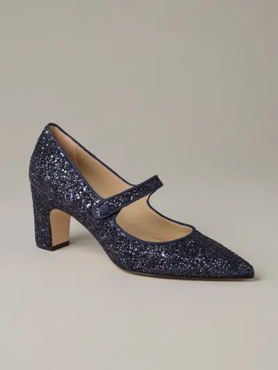 J.mclaughlin Women's Katie Sparkle Pumps Navy