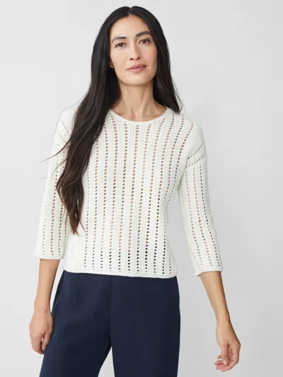 J.mclaughlin Women's Keira Sweater Egret White