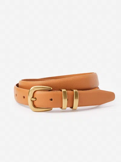 J.mclaughlin Women's Khloe Leather Belt Vachetta In Gray