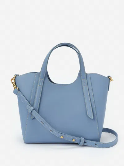J.mclaughlin Women's Lane Leather Mini Tote Dusty Blue | Leather/suede