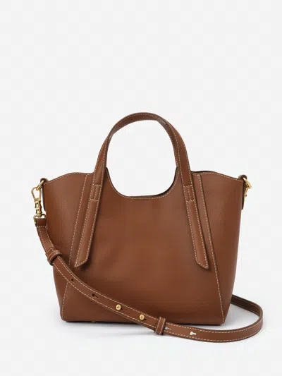 J.mclaughlin Women's Lane Leather Mini Tote Saddle | Leather/suede In Brown