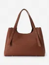 J.mclaughlin Women's Lane Leather Tote Light Brown | Leather/suede In Brown
