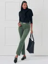 J.mclaughlin Women's Lenni Velvet Jeans Cypress In Green