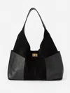 J.mclaughlin Women's Letitia Suede Hobo Bag Black | Leather/suede In Black