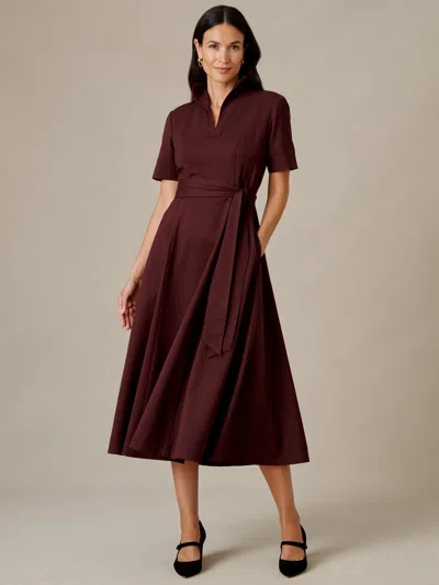 J.mclaughlin Women's Lily Dress Bordeaux In Brown