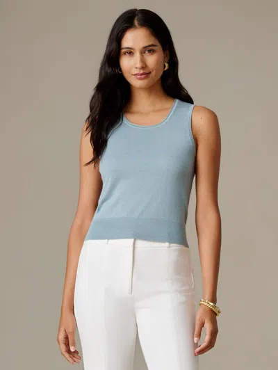 J.mclaughlin Women's Lucy Silk Blend Sweater Tank Top Seafoam In Blue