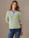 J.mclaughlin Women's Ludlow Sweater Light Green In Green