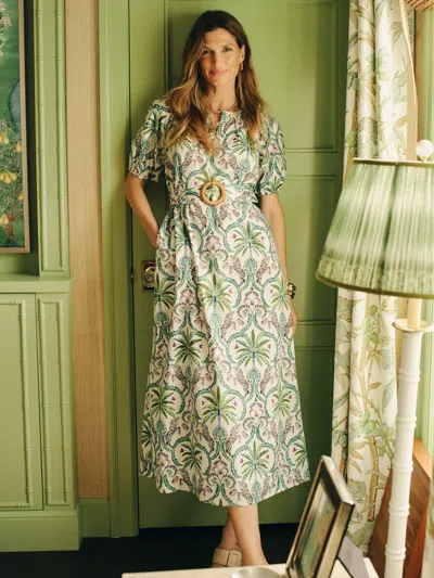 J.mclaughlin Women's Marley Dress In Zebra Isle Off White