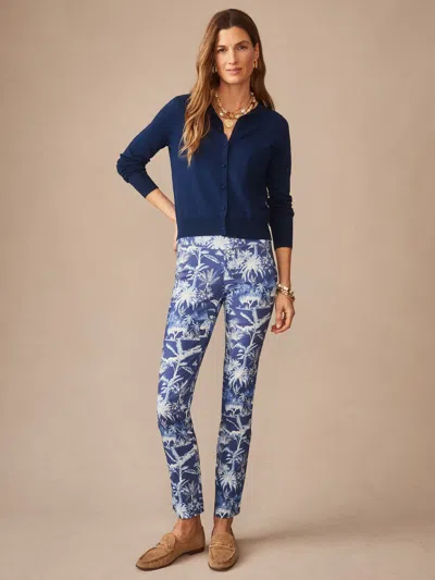 J.mclaughlin Women's Masie Pants In Garden Isle Navy/light Blue