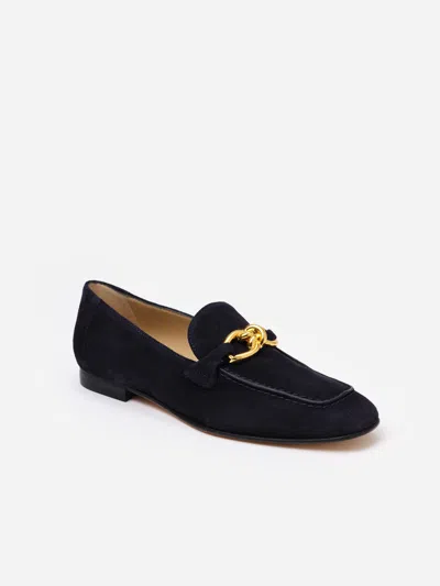 J.mclaughlin Women's Mila Suede Loafers Navy