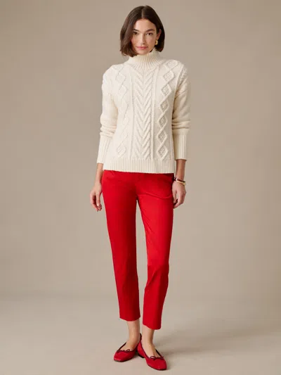 J.mclaughlin Women's Millbrook Dupioni Cotton Pants Red