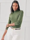 J.mclaughlin Women's Nadia Turtleneck Top Cypress In Green
