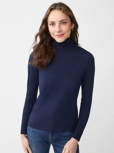 J.mclaughlin Women's Nadia Turtleneck Top Navy In Blue