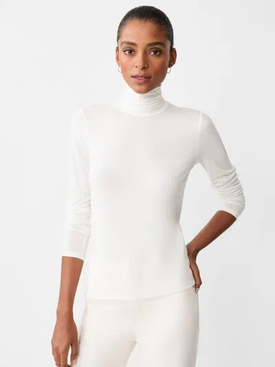 J.mclaughlin Women's Nadia Turtleneck Top Off White