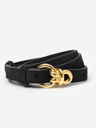 J.mclaughlin Women's Natalie Suede Belt Hunter Green