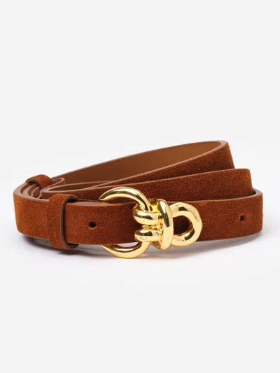 J.mclaughlin Women's Natalie Suede Belt Saddle