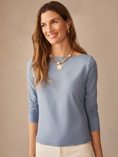 J.mclaughlin Women's Natasha T-shirt Frost Blue