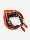 J.mclaughlin Women's Nikka Silk Scarf In Country Garden Square Tan/brown/green In Brown
