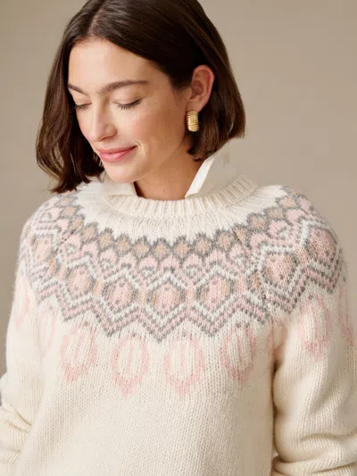 J.mclaughlin Women's Noelle Embellished Sweater Cream