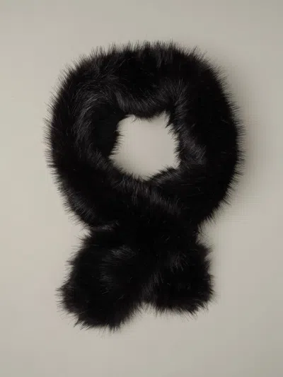 J.mclaughlin Women's Nova Faux Fur Neckwarmer Black