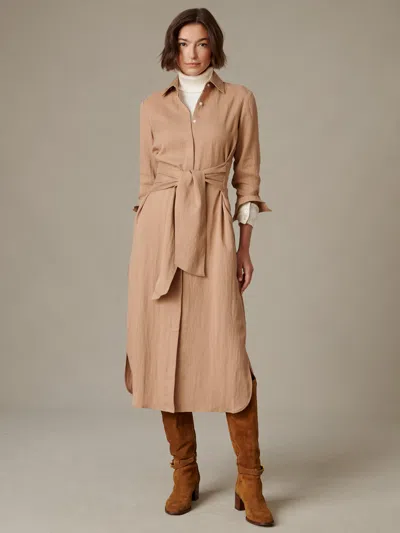 J.mclaughlin Women's Orla Tencel Blend Dress Cinnamon In Brown