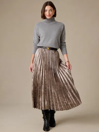 J.mclaughlin Women's Paola Metallic Skirt Black/silver