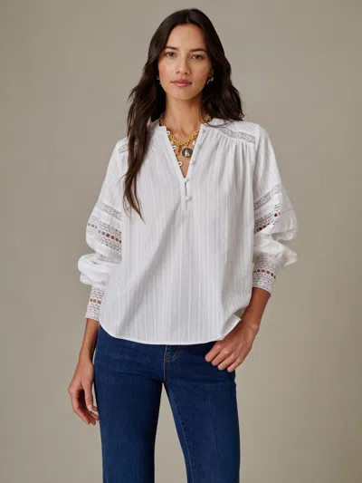 J.mclaughlin Women's Posey Blouse White