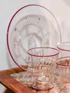 J.mclaughlin Women's Presentation Plate Ruby Red Rim