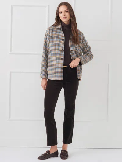J.mclaughlin Women's Reid Reversible Coat Dark Coffee In Brown