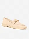J.mclaughlin Women's Reina Suede Loafers Oat In Brown