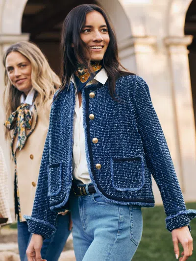 J.mclaughlin Women's Renata Jacket Denim In Blue