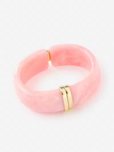 J.mclaughlin Women's Resin Hinge Bangle Pink/gold