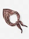 J.mclaughlin Women's Sarita Scarf In Floral Pastiche Corner Pink/brown | Cashmere/silk In Brown